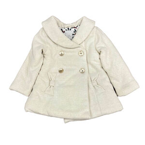 Tahari Girls Ivory | Gold Jacket size: 12-18 Months